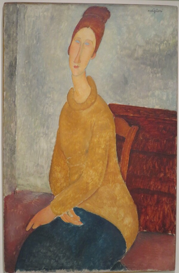 Jeanne Hebuterne with yellow sweater, 1918, 위키피디아